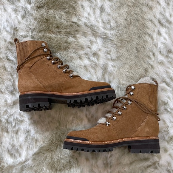Marc Fisher Izzie Genuine Shearling Lug Sole Boot - Picture 7 of 11